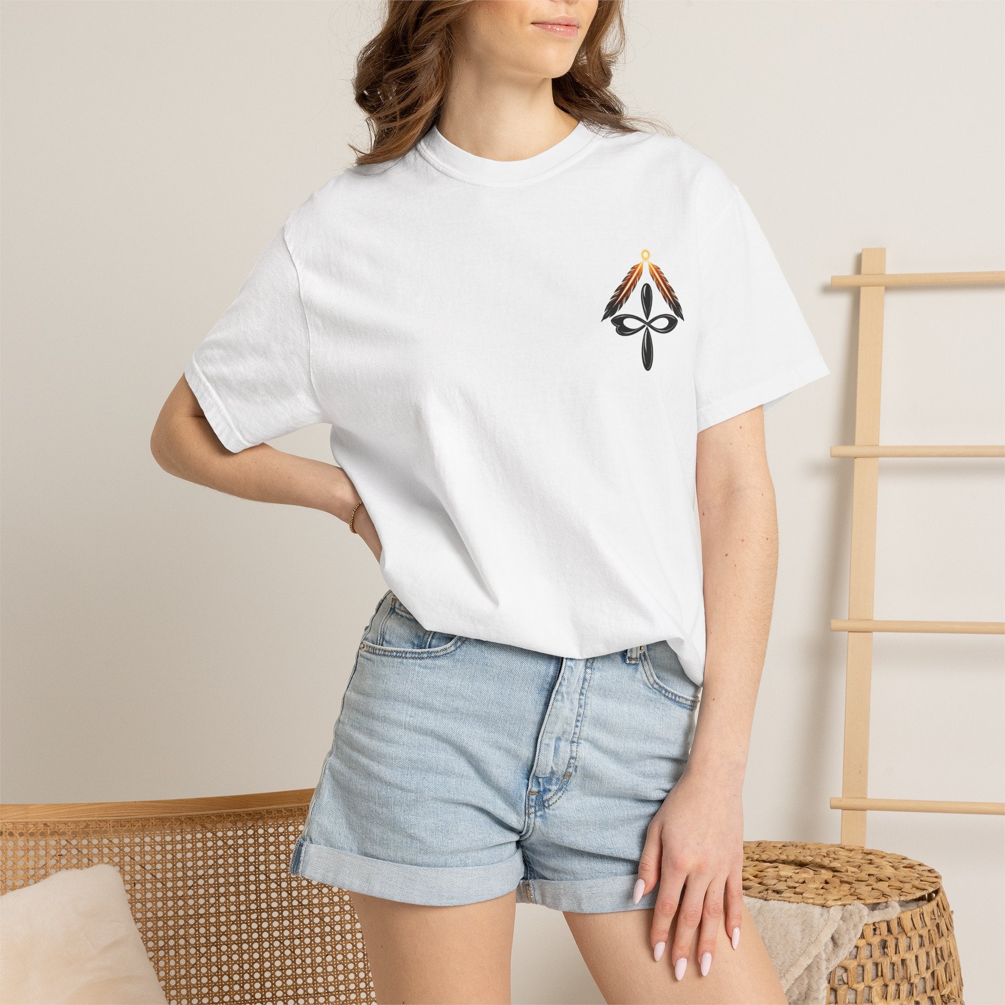 Rich in Spirit Elephant design T-shirt | Tribal elephant back print