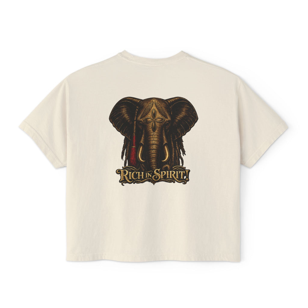 Rich in Spirit Elephant Tee - Women's Fit