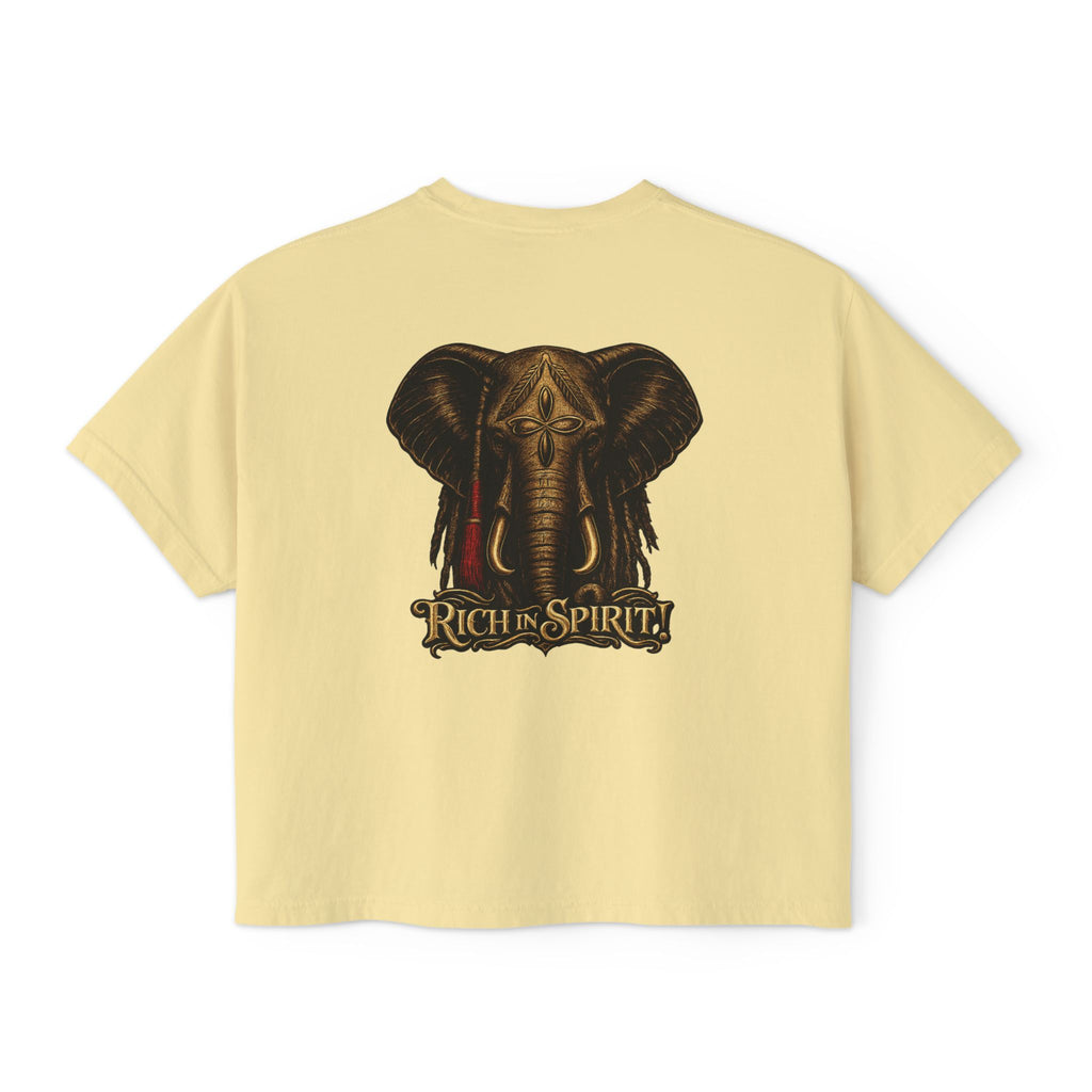 Rich in Spirit Elephant Tee - Women's Fit