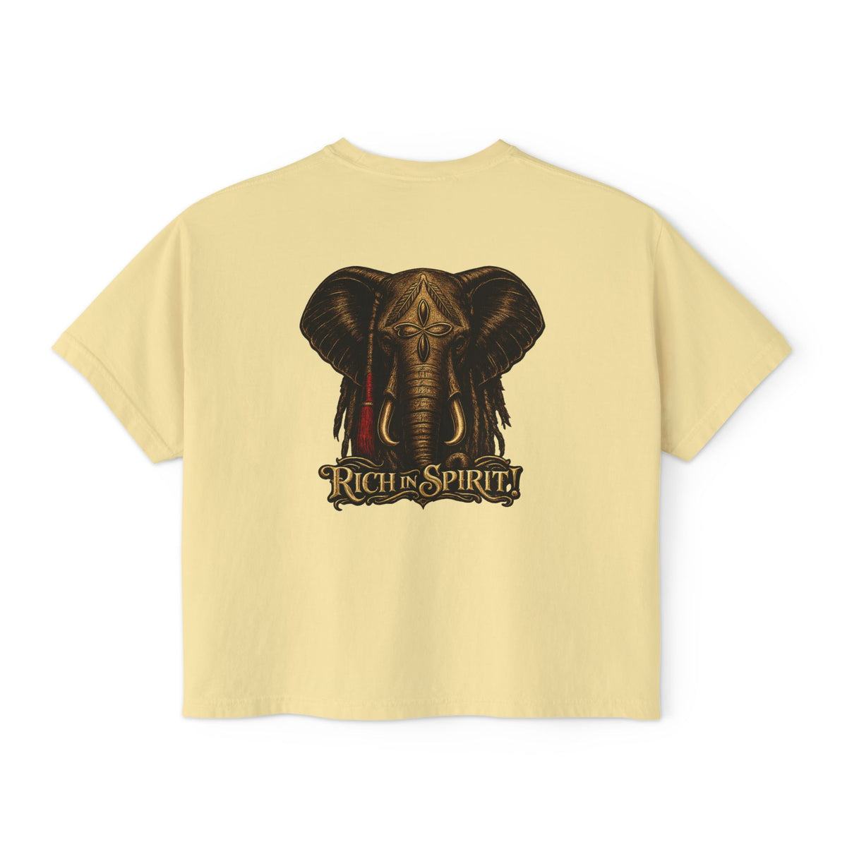 Rich in Spirit Elephant Tee - Women's Fit