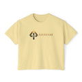 Rich in Spirit Elephant design Tee | Ahavami logo boxy tee