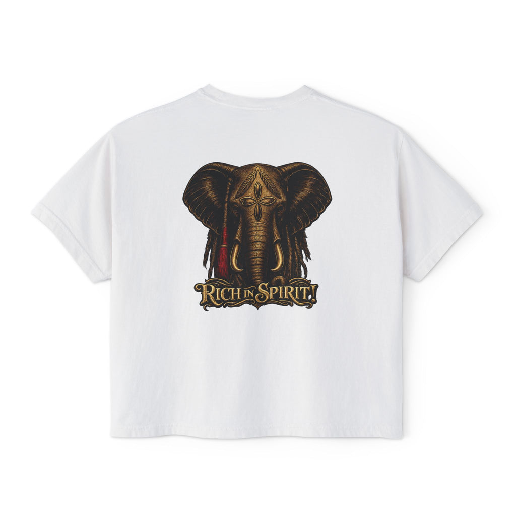 Rich in Spirit Elephant Tee - Women's Fit